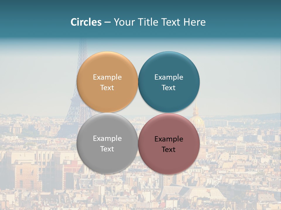 A Picture Of The Eiffel Tower In Paris PowerPoint Template