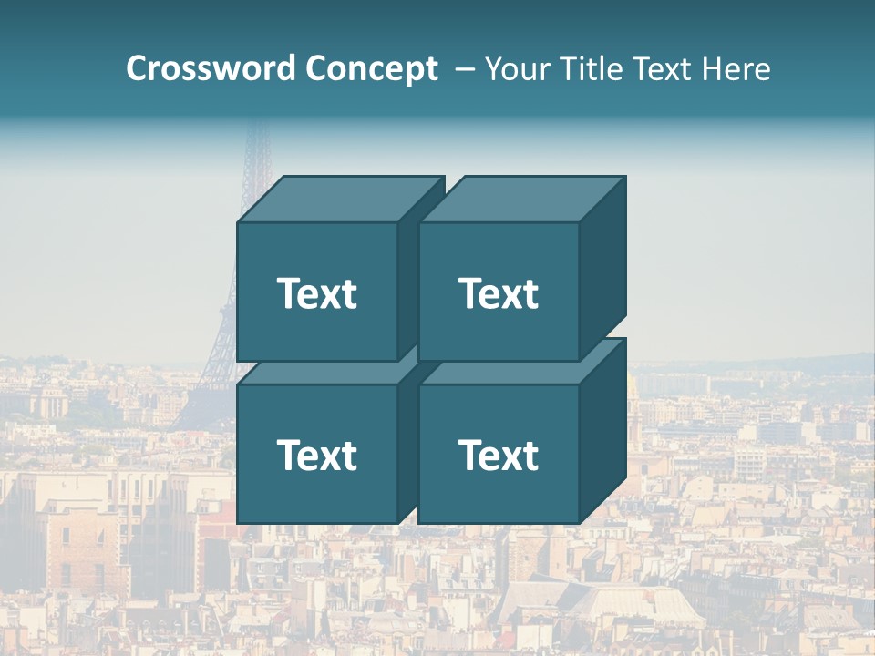 A Picture Of The Eiffel Tower In Paris PowerPoint Template