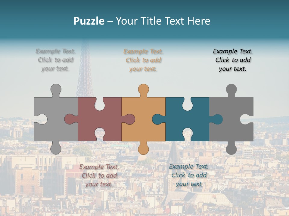 A Picture Of The Eiffel Tower In Paris PowerPoint Template