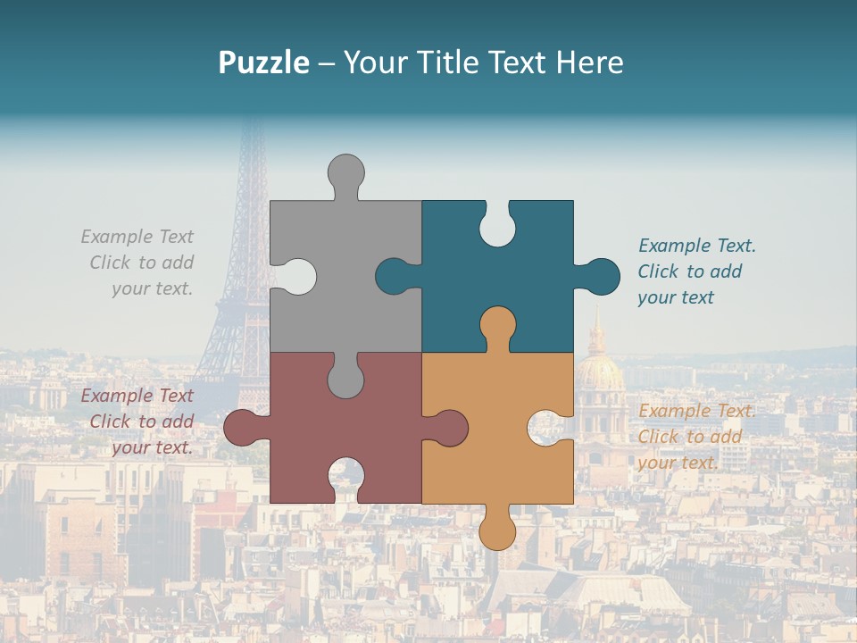 A Picture Of The Eiffel Tower In Paris PowerPoint Template