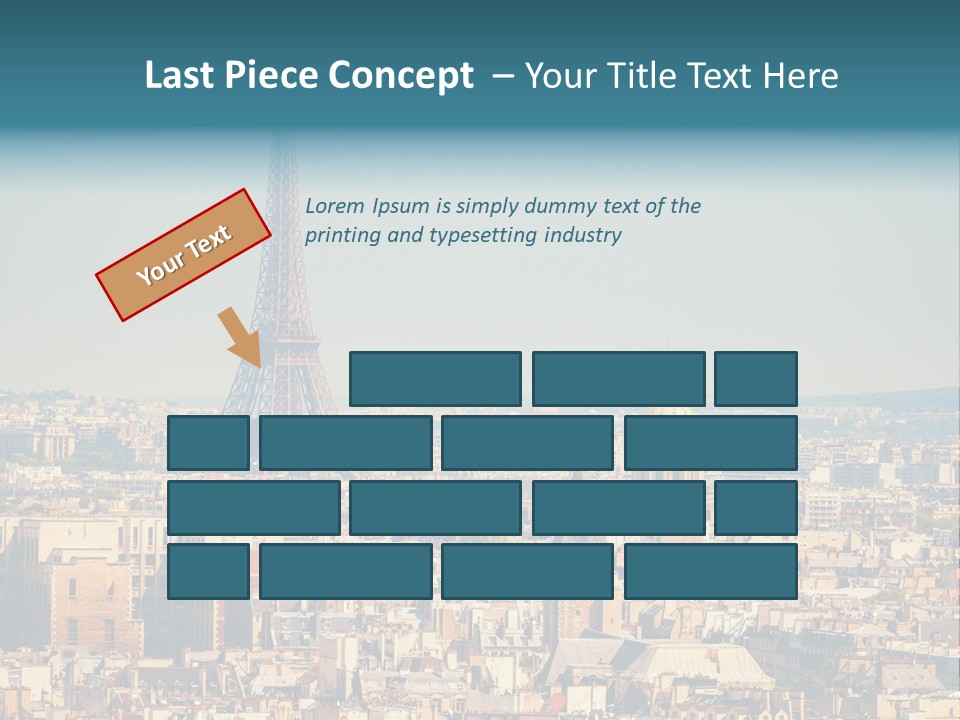 A Picture Of The Eiffel Tower In Paris PowerPoint Template