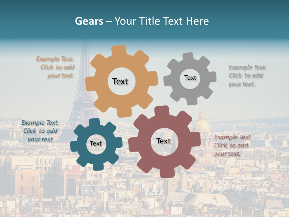 A Picture Of The Eiffel Tower In Paris PowerPoint Template