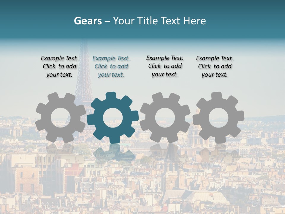 A Picture Of The Eiffel Tower In Paris PowerPoint Template