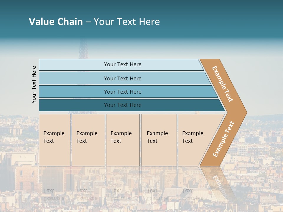 A Picture Of The Eiffel Tower In Paris PowerPoint Template