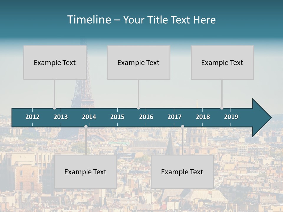 A Picture Of The Eiffel Tower In Paris PowerPoint Template