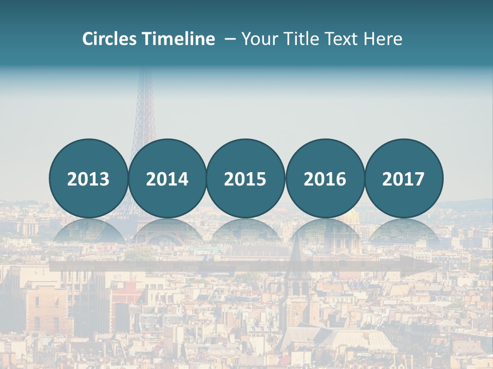 A Picture Of The Eiffel Tower In Paris PowerPoint Template