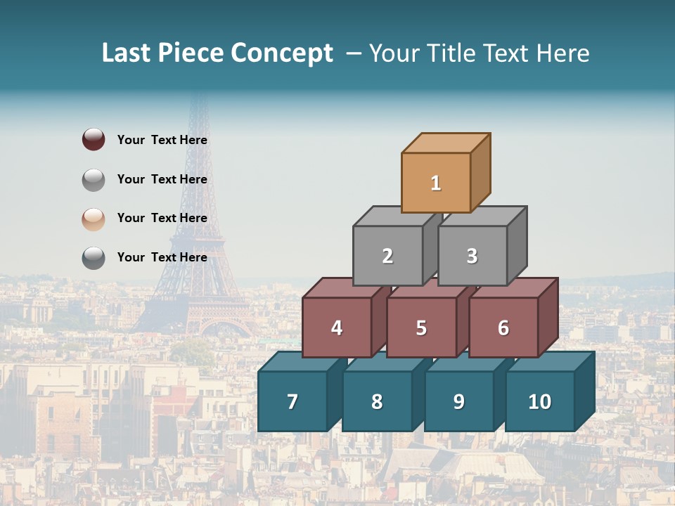 A Picture Of The Eiffel Tower In Paris PowerPoint Template