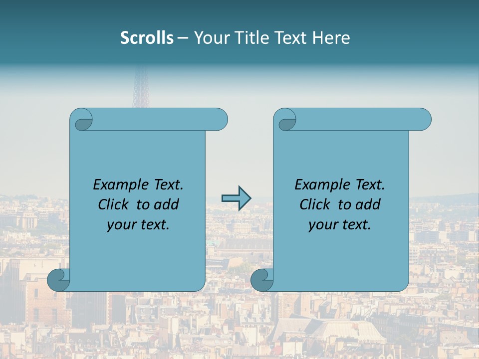 A Picture Of The Eiffel Tower In Paris PowerPoint Template