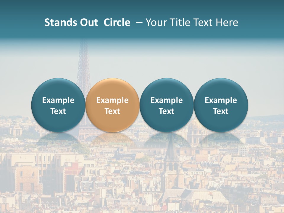 A Picture Of The Eiffel Tower In Paris PowerPoint Template