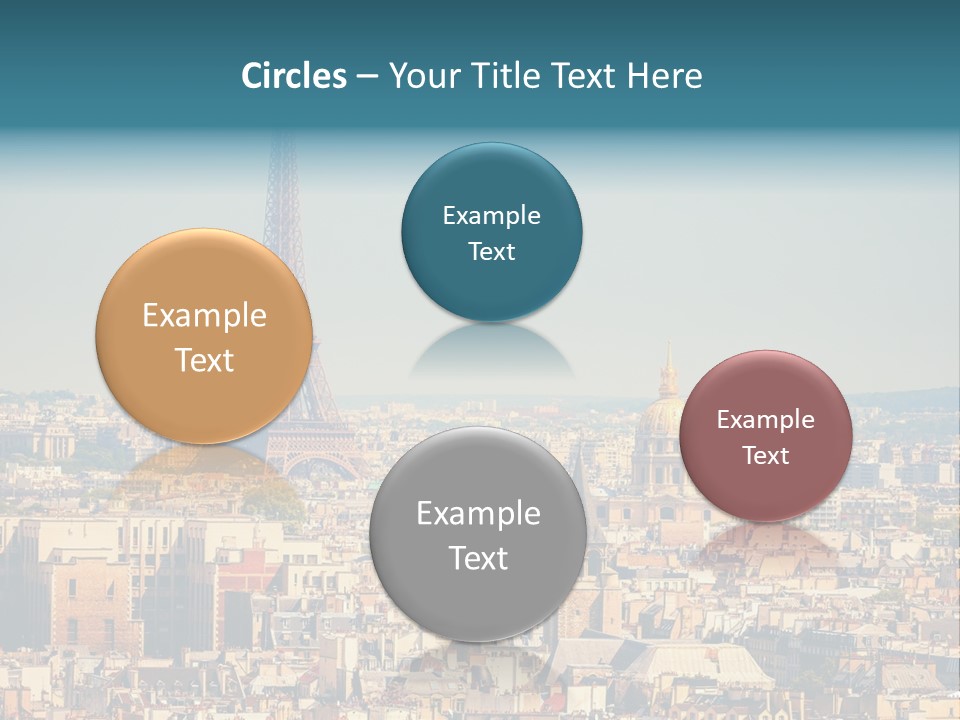 A Picture Of The Eiffel Tower In Paris PowerPoint Template