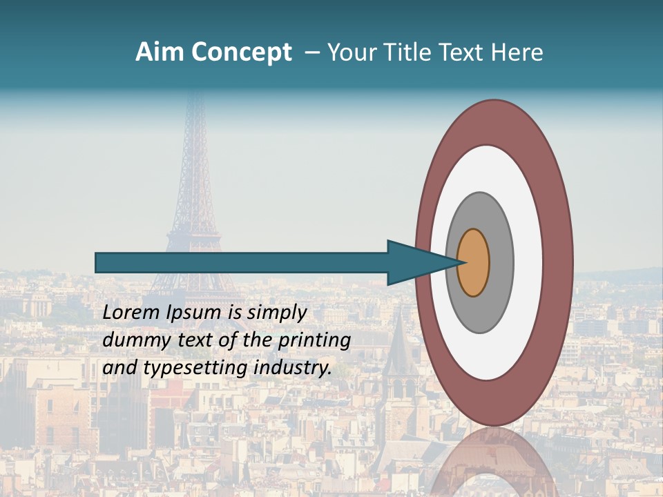 A Picture Of The Eiffel Tower In Paris PowerPoint Template