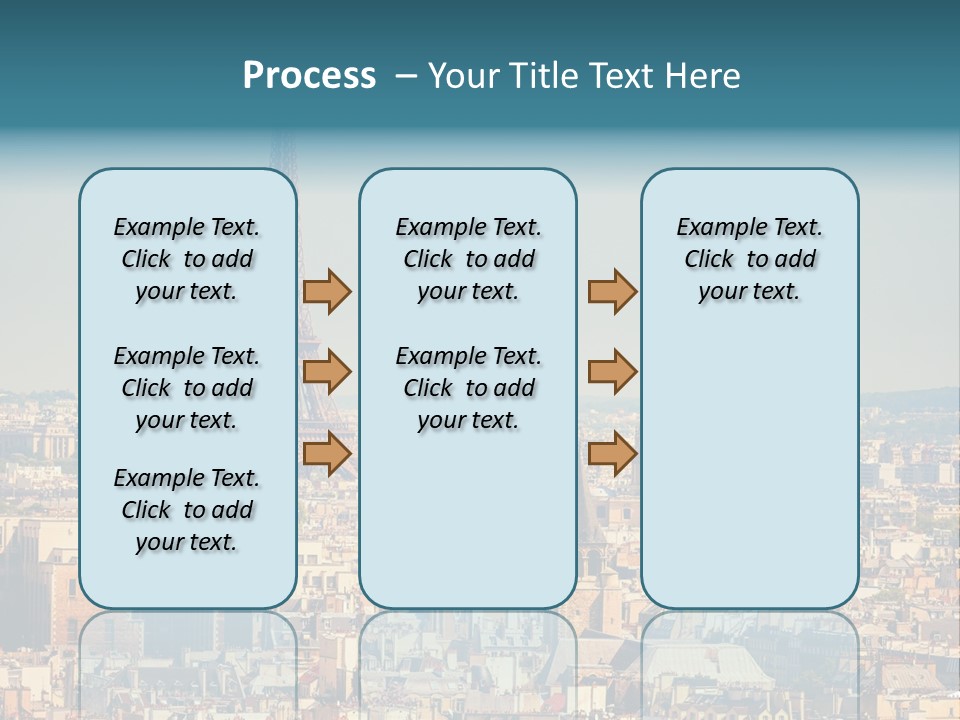 A Picture Of The Eiffel Tower In Paris PowerPoint Template