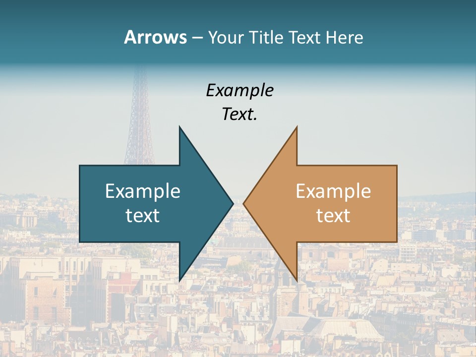 A Picture Of The Eiffel Tower In Paris PowerPoint Template