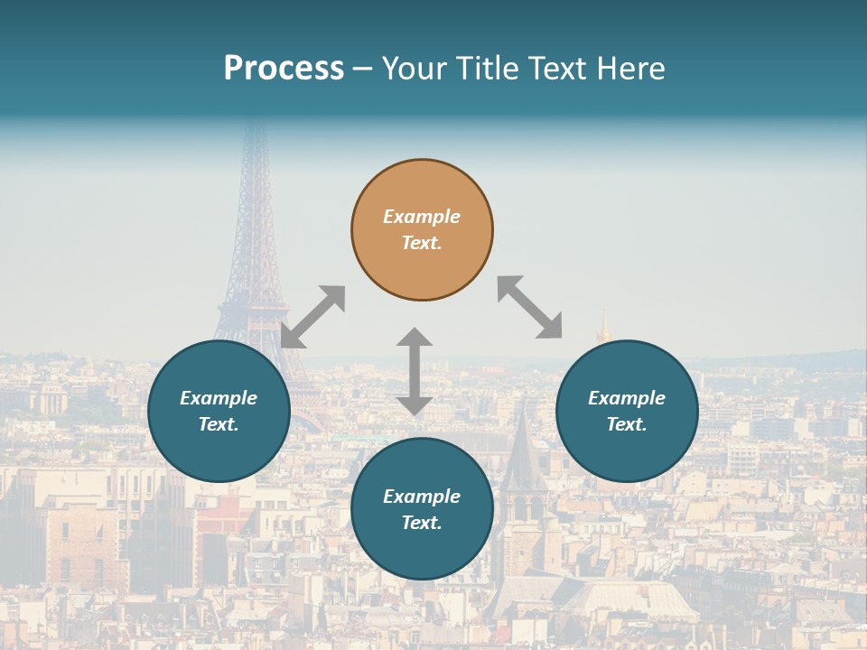 A Picture Of The Eiffel Tower In Paris PowerPoint Template