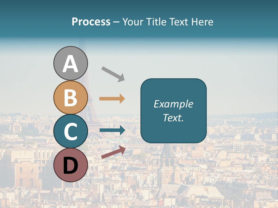 A Picture Of The Eiffel Tower In Paris PowerPoint Template