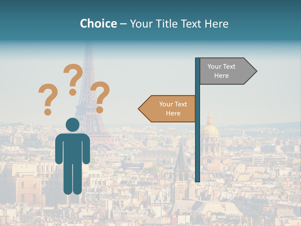 A Picture Of The Eiffel Tower In Paris PowerPoint Template