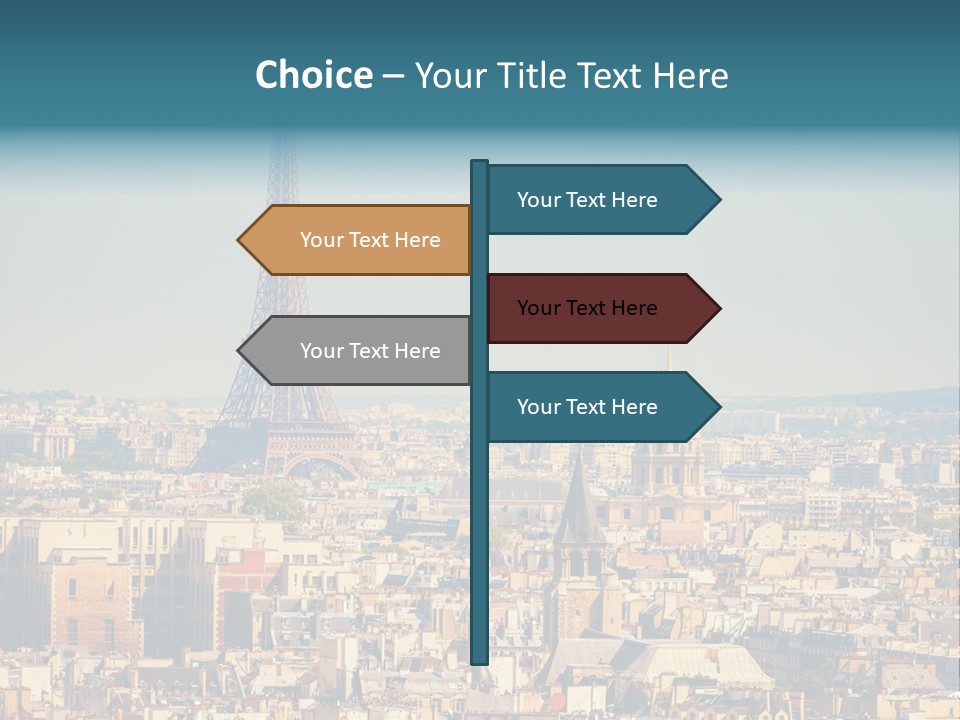 A Picture Of The Eiffel Tower In Paris PowerPoint Template