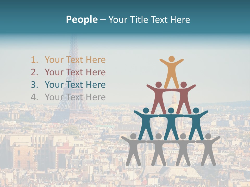 A Picture Of The Eiffel Tower In Paris PowerPoint Template