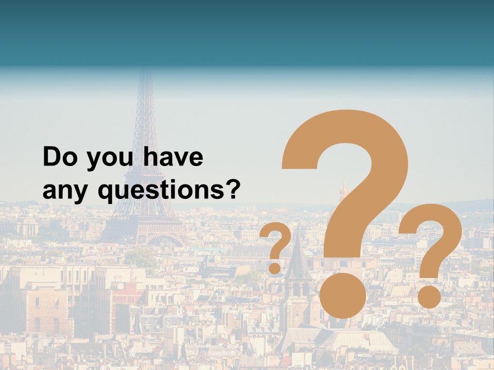 A Picture Of The Eiffel Tower In Paris PowerPoint Template