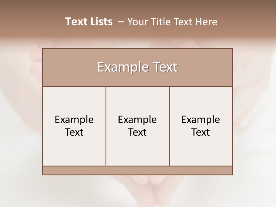 Infant Together Growth PowerPoint Template
