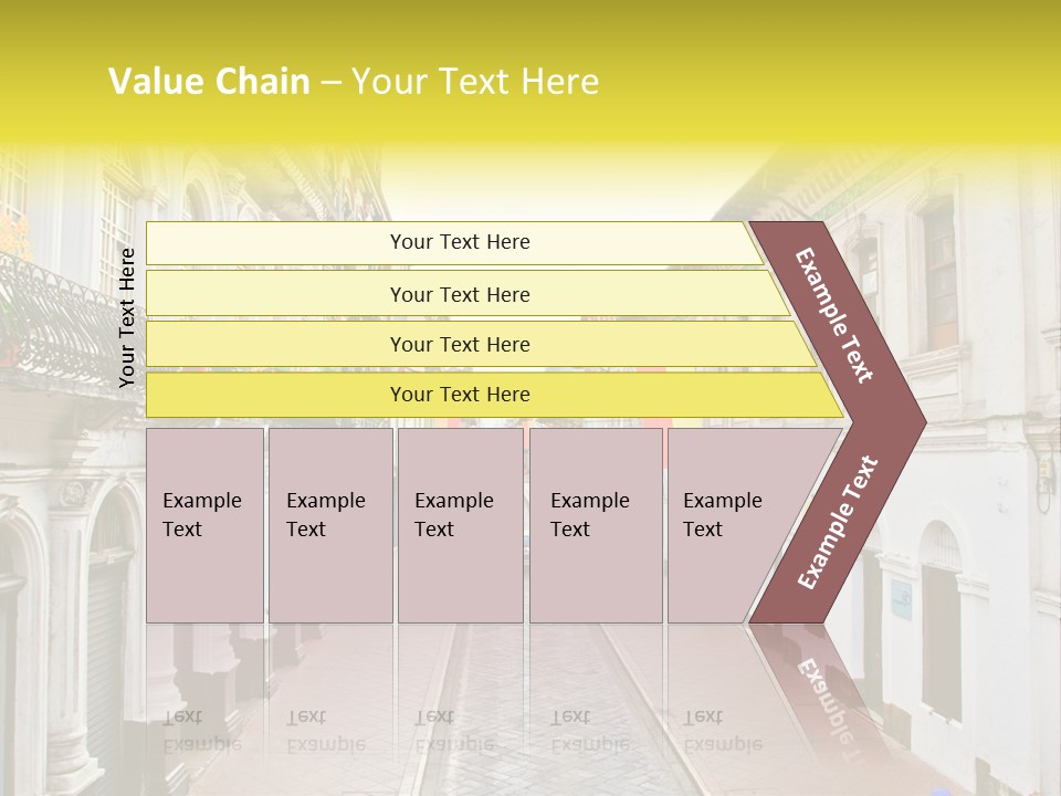 A City Street With Cars Parked On The Side Of It PowerPoint Template
