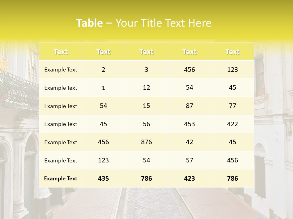 A City Street With Cars Parked On The Side Of It PowerPoint Template