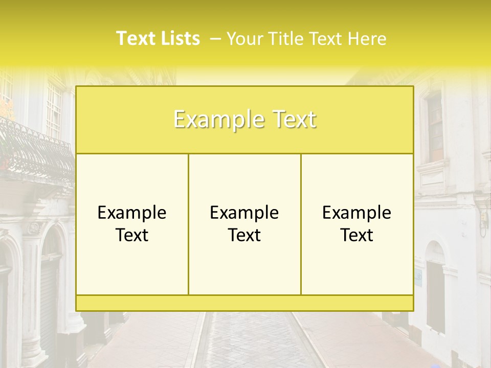 A City Street With Cars Parked On The Side Of It PowerPoint Template