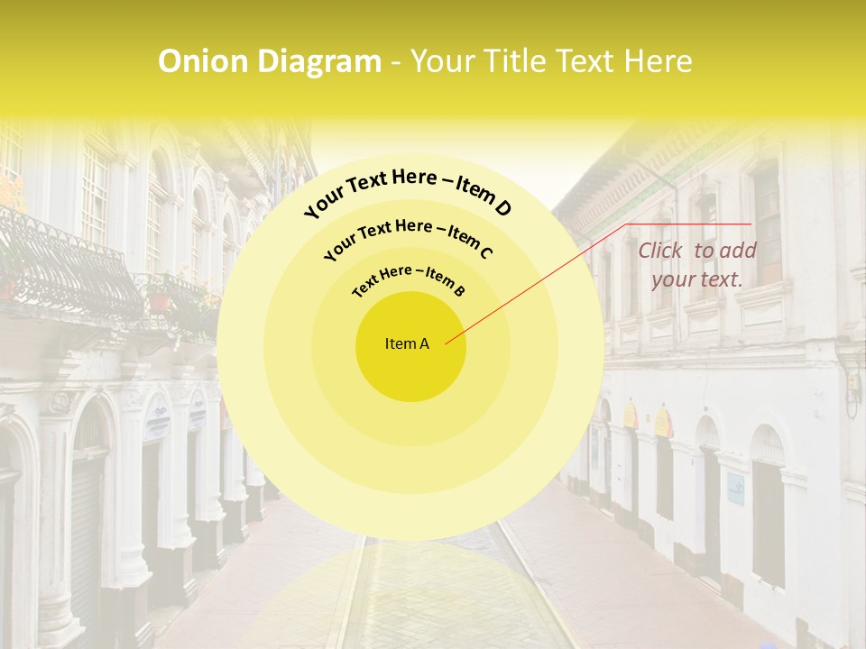 A City Street With Cars Parked On The Side Of It PowerPoint Template