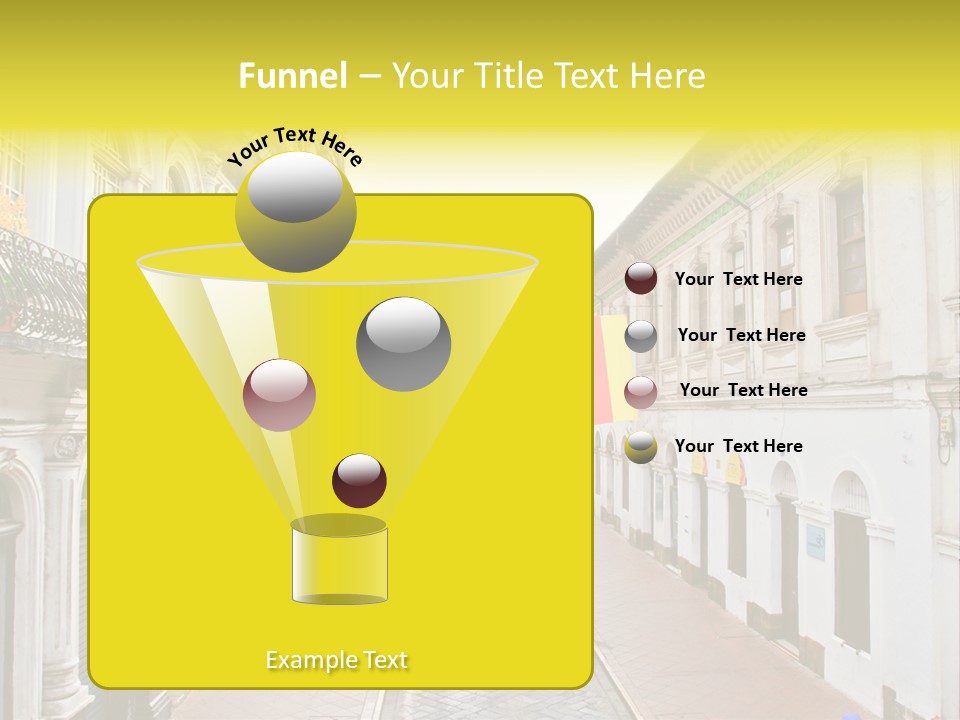 A City Street With Cars Parked On The Side Of It PowerPoint Template