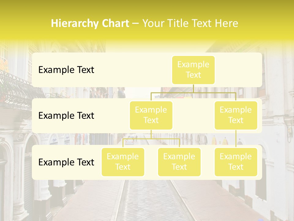 A City Street With Cars Parked On The Side Of It PowerPoint Template