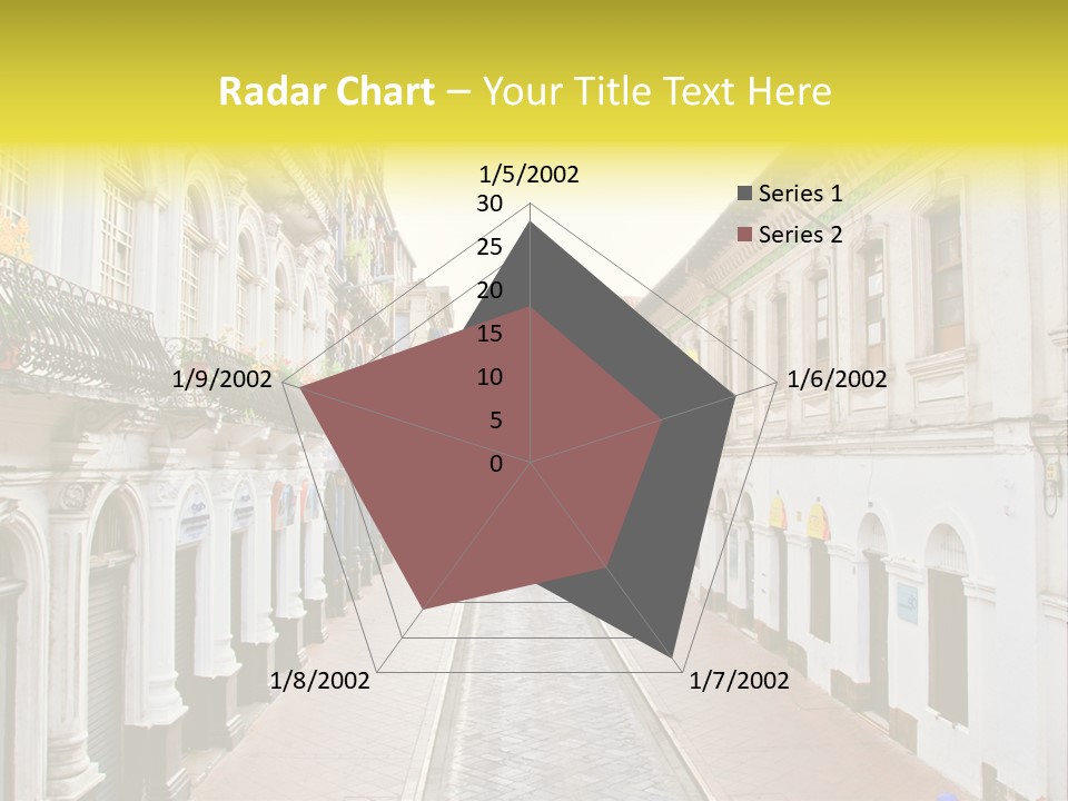 A City Street With Cars Parked On The Side Of It PowerPoint Template