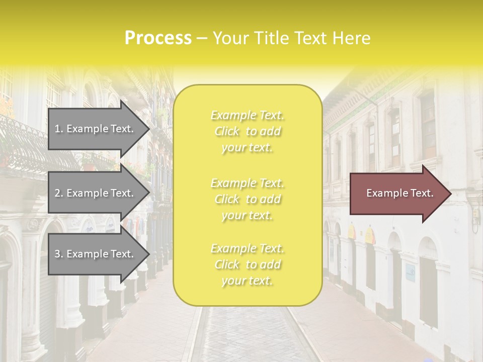 A City Street With Cars Parked On The Side Of It PowerPoint Template