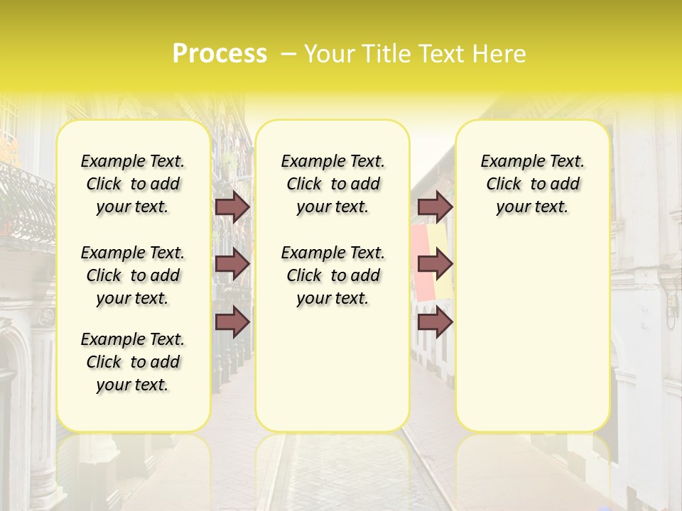 A City Street With Cars Parked On The Side Of It PowerPoint Template