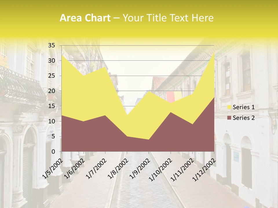 A City Street With Cars Parked On The Side Of It PowerPoint Template