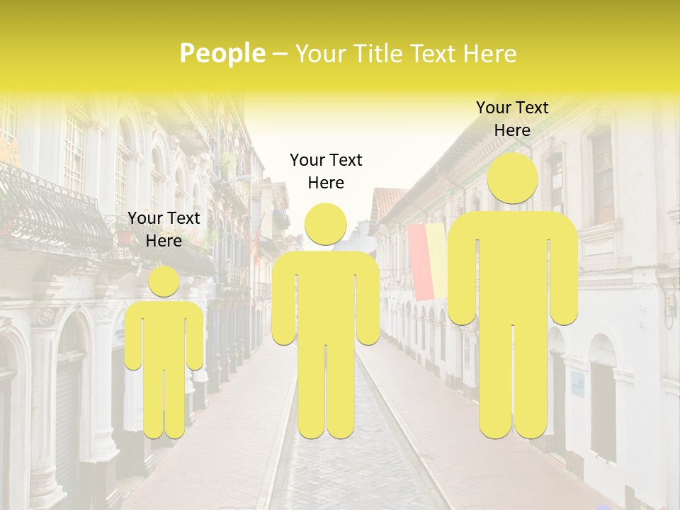 A City Street With Cars Parked On The Side Of It PowerPoint Template