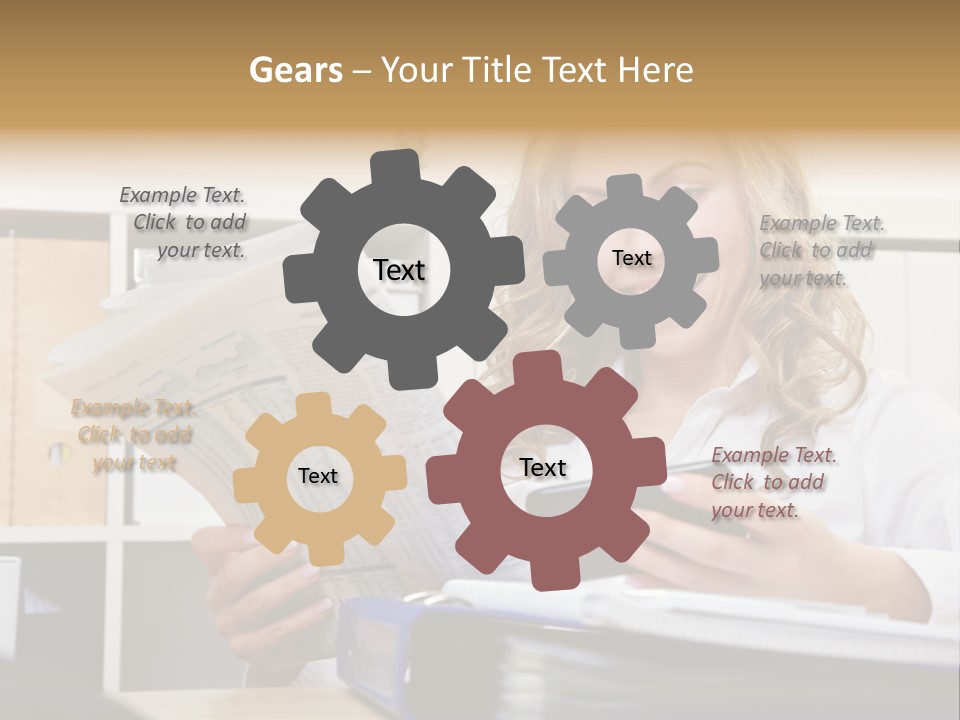 Vehicle Shovel Machine PowerPoint Template