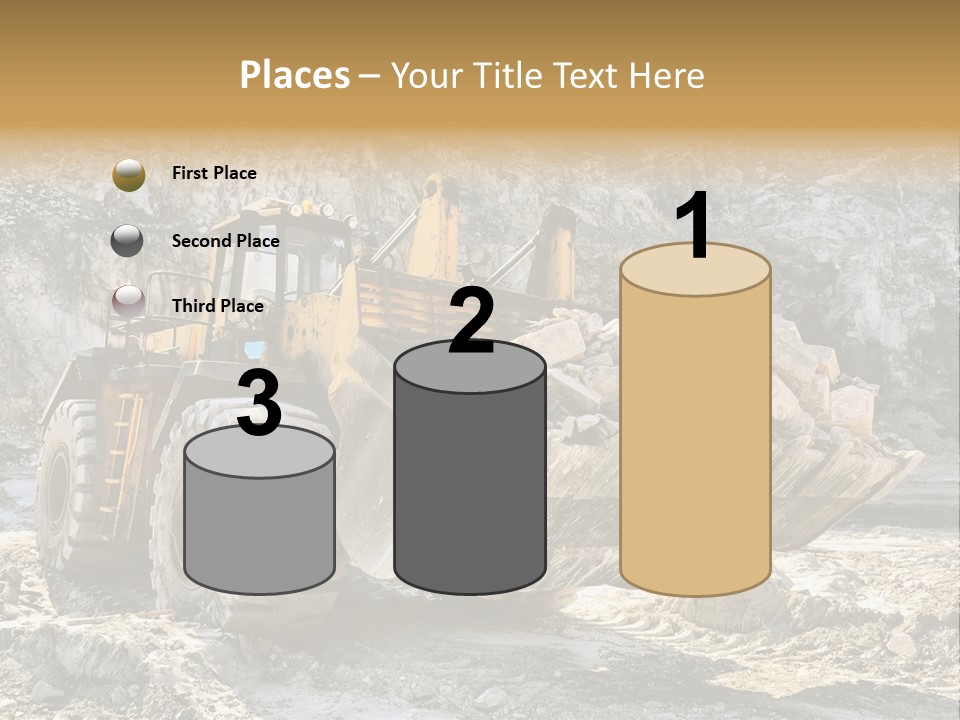 Vehicle Shovel Machine PowerPoint Template