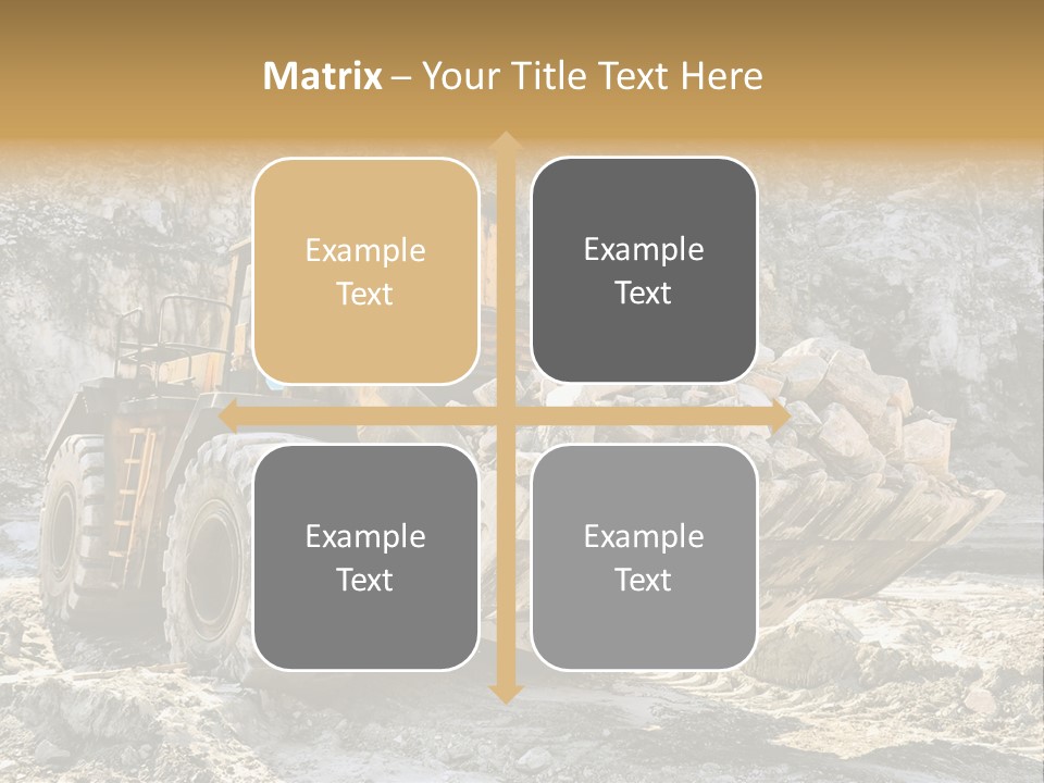 Vehicle Shovel Machine PowerPoint Template