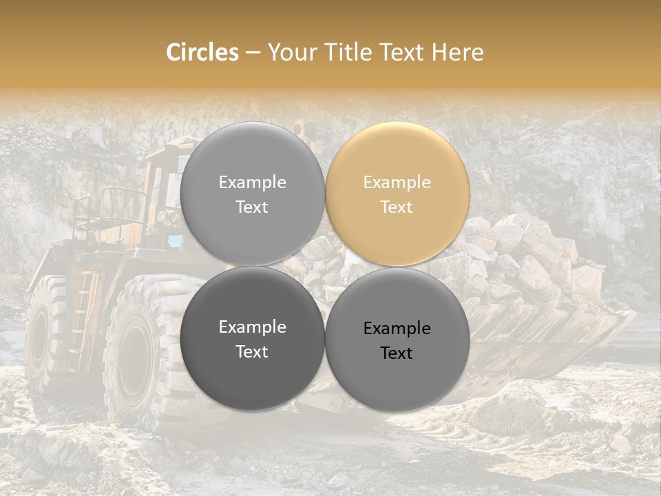 Vehicle Shovel Machine PowerPoint Template