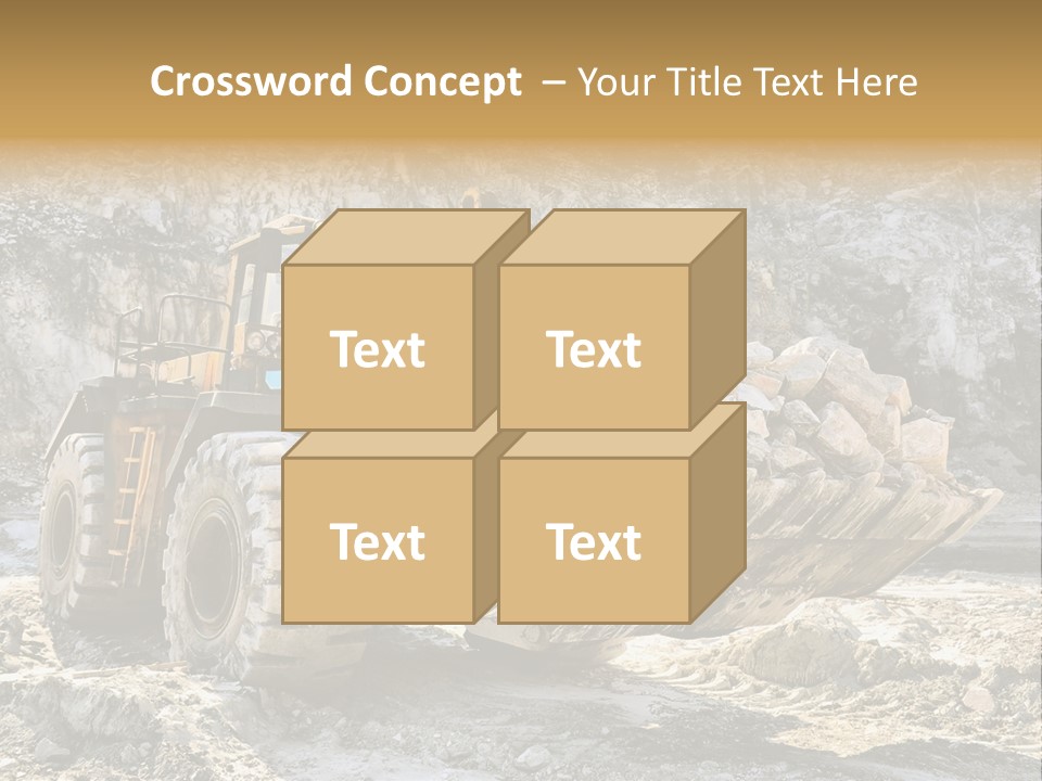 Vehicle Shovel Machine PowerPoint Template