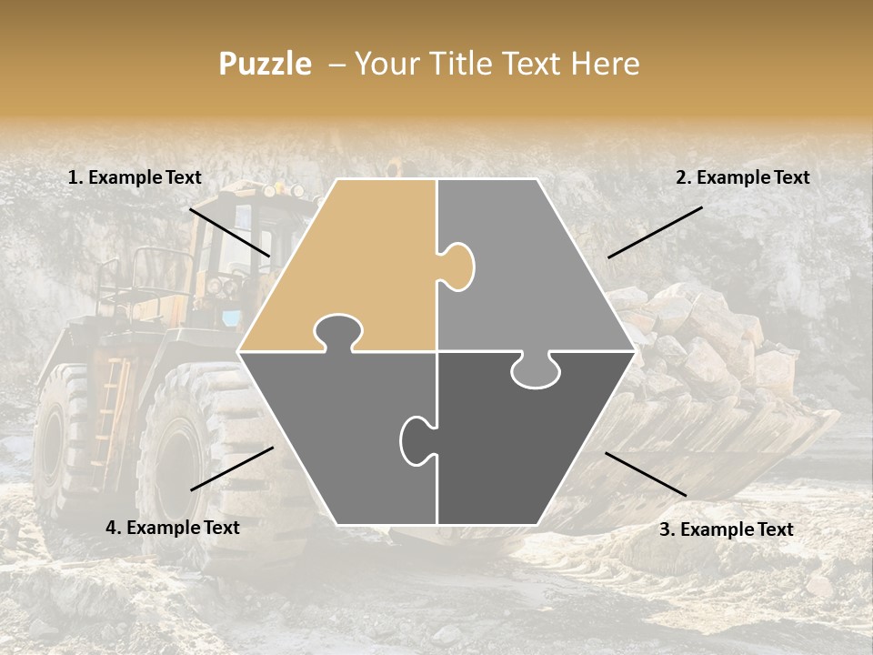 Vehicle Shovel Machine PowerPoint Template