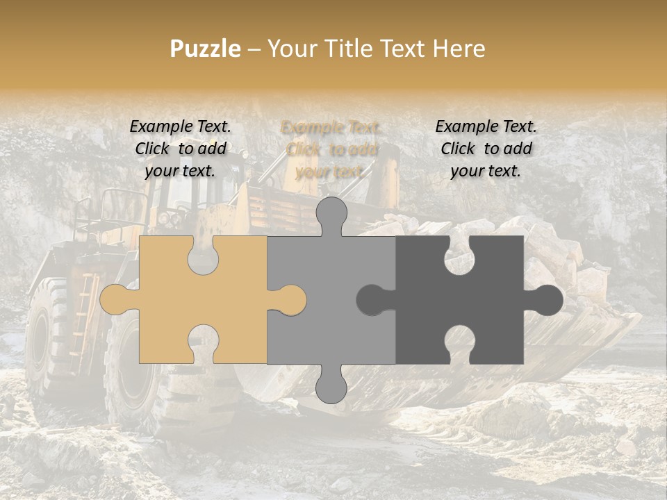 Vehicle Shovel Machine PowerPoint Template