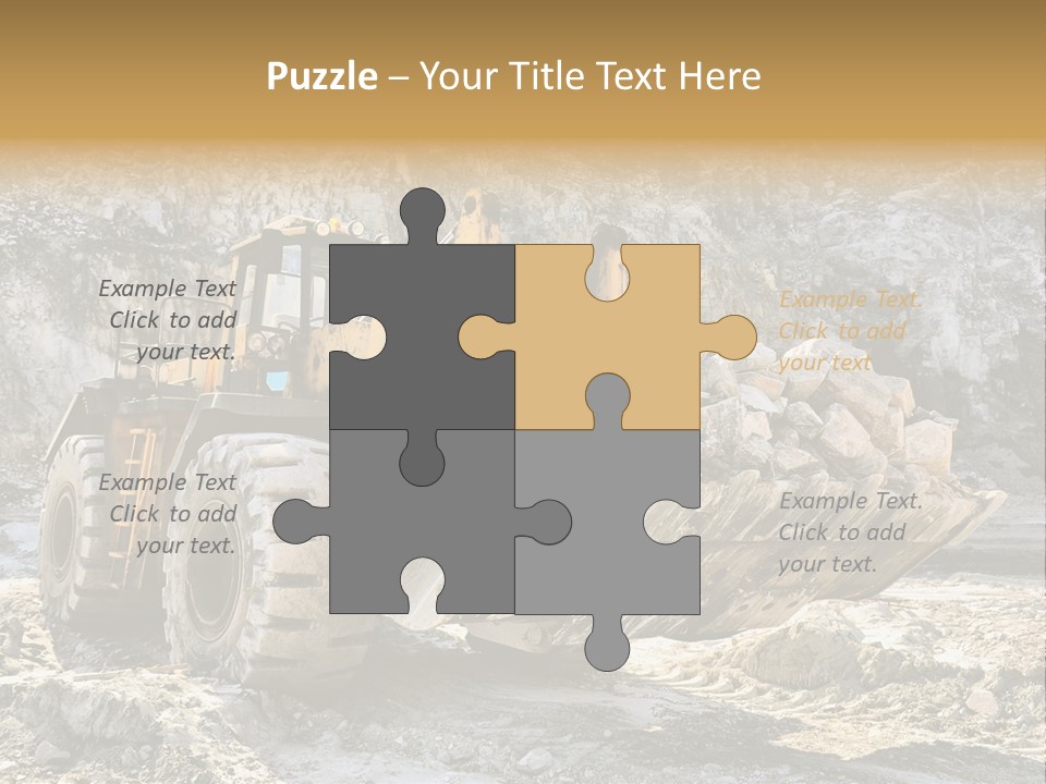 Vehicle Shovel Machine PowerPoint Template