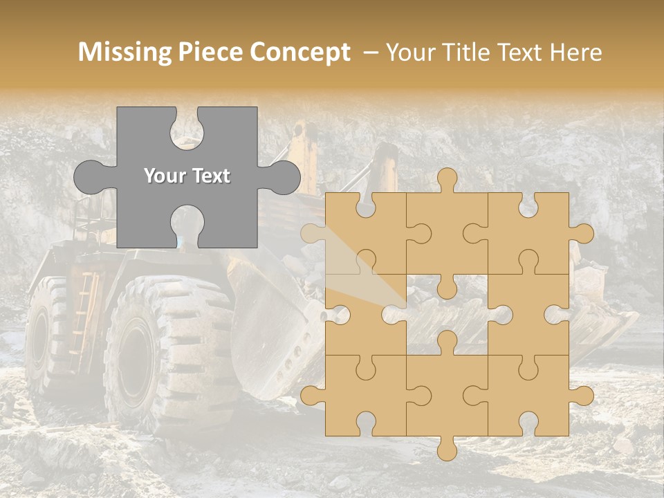 Vehicle Shovel Machine PowerPoint Template