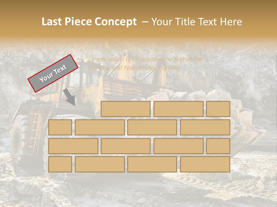 Vehicle Shovel Machine PowerPoint Template