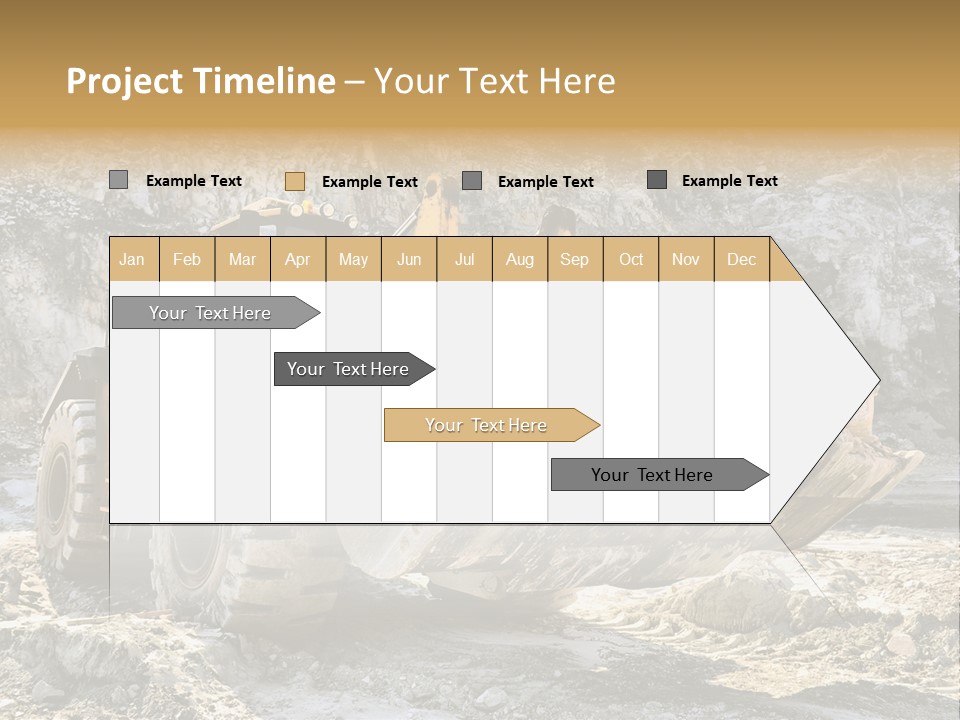 Vehicle Shovel Machine PowerPoint Template