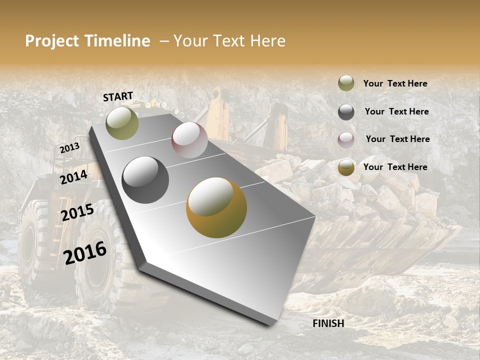 Vehicle Shovel Machine PowerPoint Template
