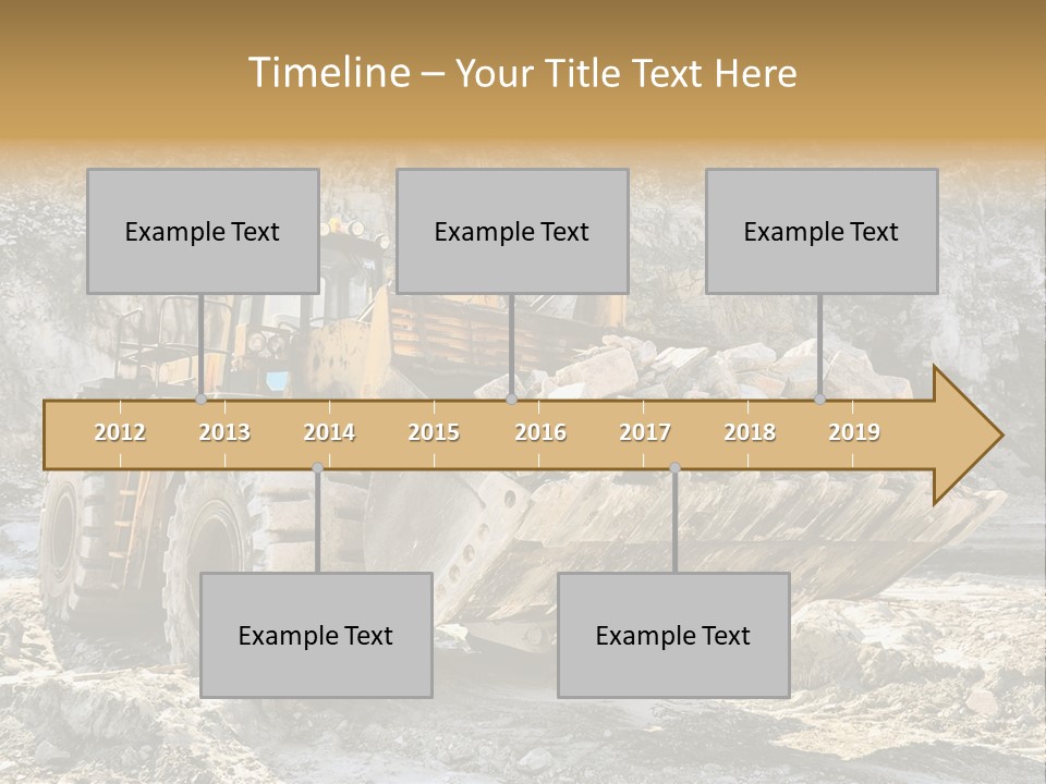 Vehicle Shovel Machine PowerPoint Template