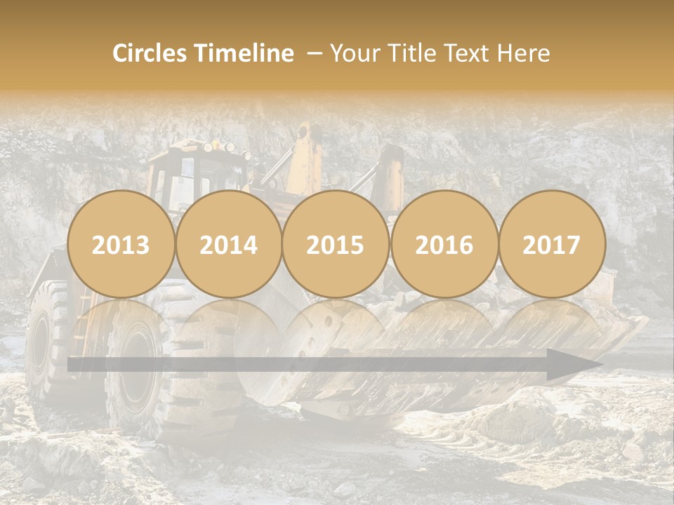 Vehicle Shovel Machine PowerPoint Template