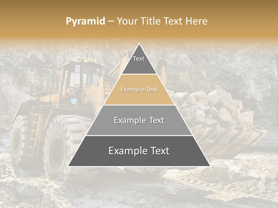 Vehicle Shovel Machine PowerPoint Template